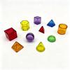 Transparent Building Blocks 10cm 3D Geometric Shapes Educational Toys for Early Cognitive Development