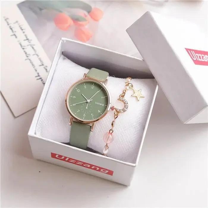 New Hot Sale of The Season Women's Watch Minimalist Retro College Style for Junior and High School Students Luxury Quartz Wristw