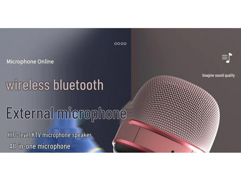 WS-898 Bluetooth Wireless Home Microphone with Built-in Speaker for Karaoke Apps