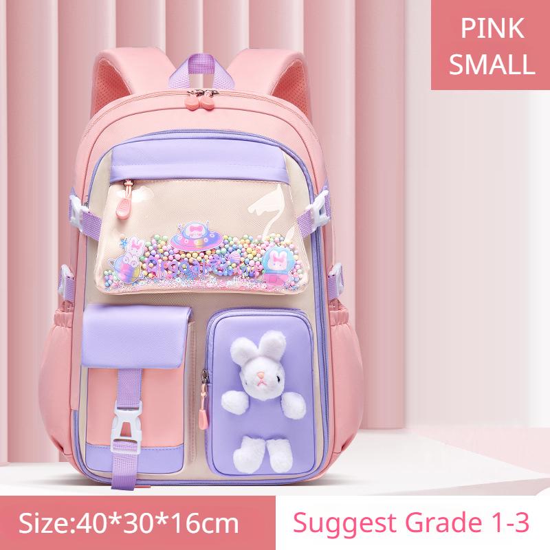 Spring Autumn New Primary School Girl Schoolbag Spine Protect Lightweight Children Backpack Refrigerator Open Large Capacity Book Bag Teenager Student