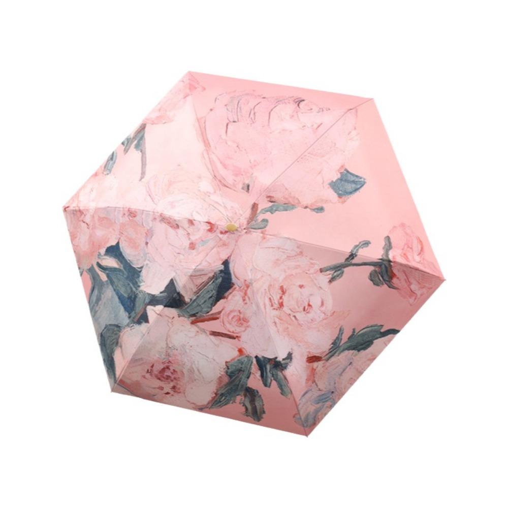 Folding Mini Sun Umbrella Portable Sun Rain Umbrella Stylish Compact Pocket Umbrella  Rain Or Shine