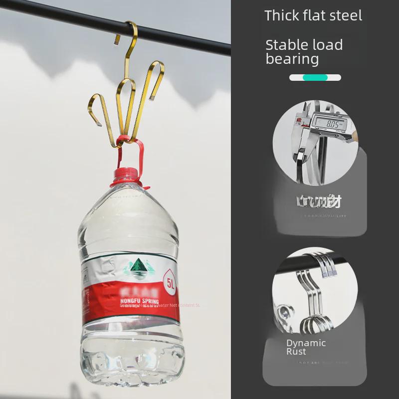 Stainless Steel Windproof Shoe and Slippers Drying Rack for Outdoor Use