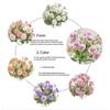 20-Branch Simulated Carnations Artificial Flowers Tassels Silk Plastic Realistic Carnation for Bouquet Home Decor