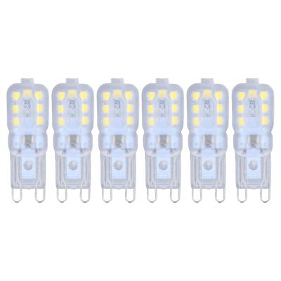 G9 Ampul Dim Edilebilir Göz Koruması Enerji Tasarrufu 14 LED 3W Ampul Avize Masa Lambası için 6 Adet