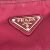 Prada Triangle Logo Triangle Logo Plate Crossbody Bag Shoulder Bag Nylon Pink