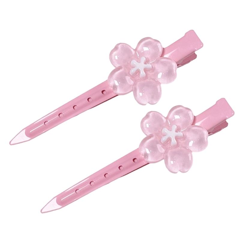 Flower Flower Hair Clip For Girls Secure Grip Hairpin With Realistic Petals Comfortable Resin Design For Long Wear