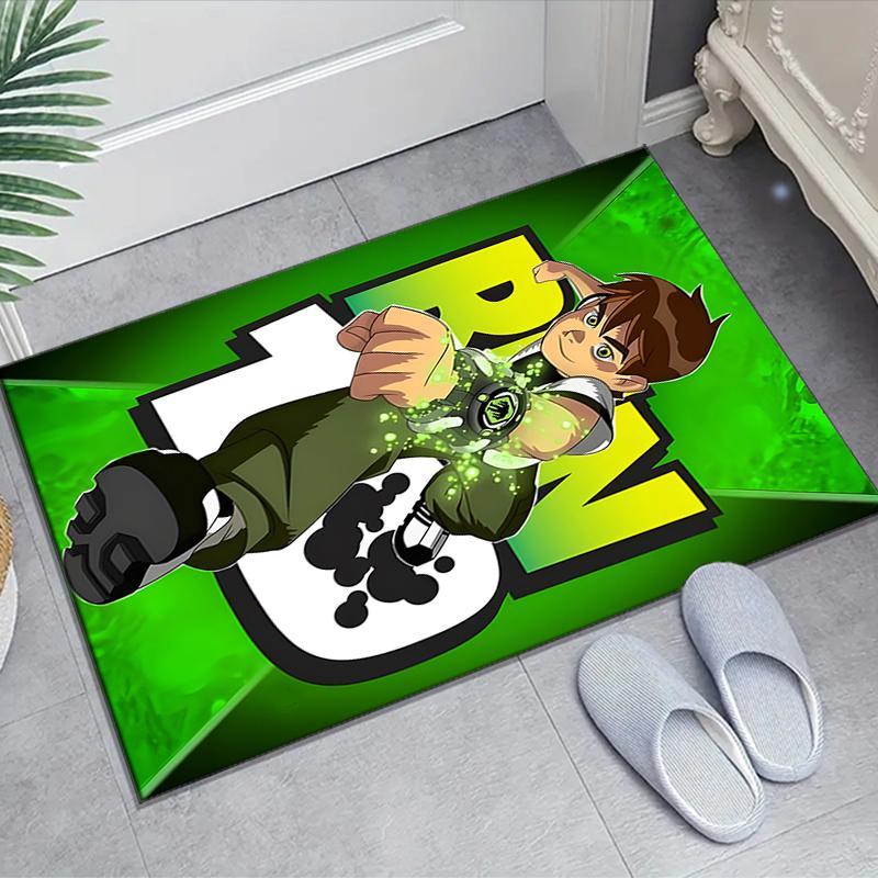 1pc Ben10 Design Area Rug - Non-Slip, Soft & Cozy Floor Mat for Living Room, Bedroom, Office - Indoor/Outdoor Decorative Carpet