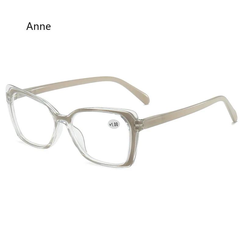 

Винтажные женские очки для чтения в большой оправе, высококачественные очки для дальнозоркости, очки в стиле ретро с диоптриями против синего света и пресбиопии 4