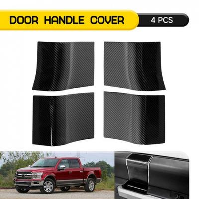 Interior Door Handle Panel Cover Trim Bezel For Ford F150 2015-20 Carbon Fiber N