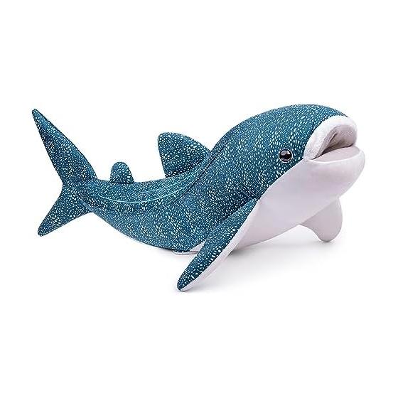 ZHONGXIN MADE Simulation Large Whale Shark Plush Toy 52cm Realistic Long and Lifelike Blue Texture Whale Shark Stuffed Animal Super Soft Marine Life