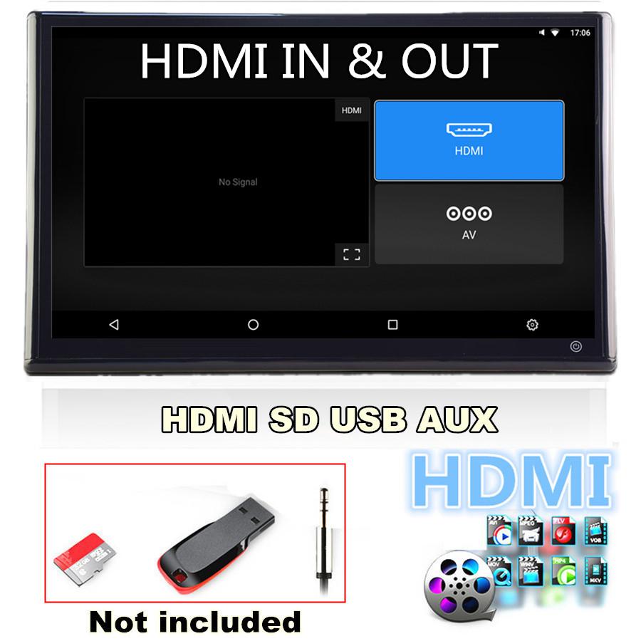 Pair 13.3" Touch Screen Android 11 Octa-core 2+32GB Headrest Monitor OBD TPMS FM