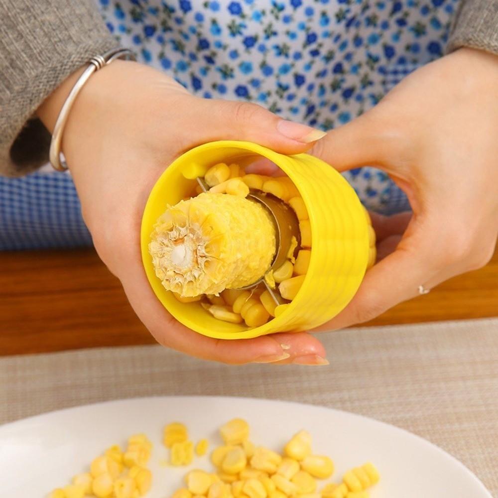 Manual Corn Planer Stainless Steel Corn Stripper Lightweight Corn Thresher  Kitchen Accessories