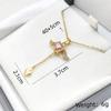 1 Pcs Simple Copper Pendant Cupid Heart Steel Necklace Temperament Women's Girls' Elegant Accessories