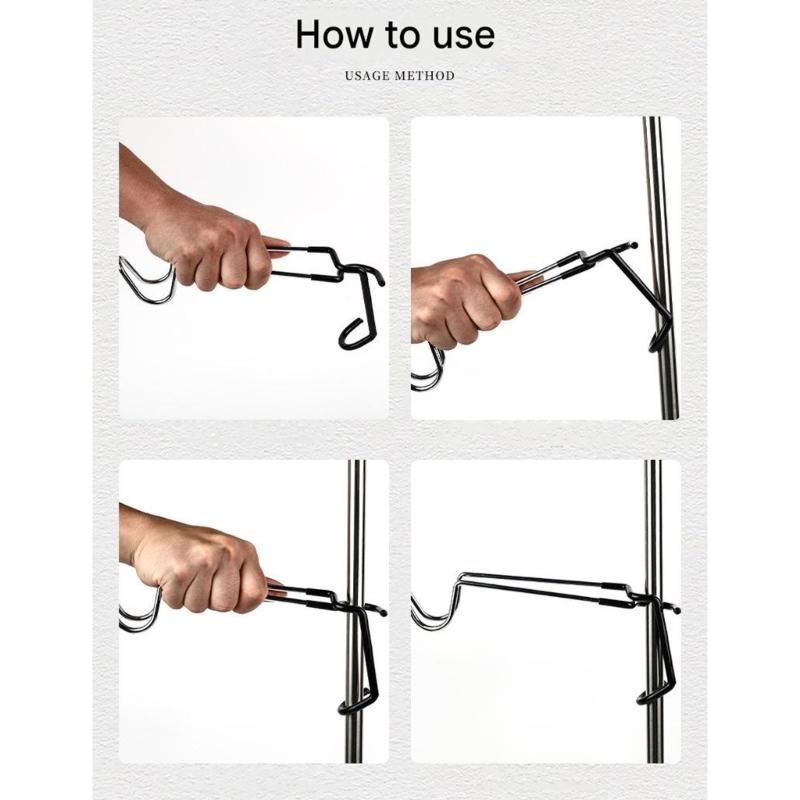 Camping Lamps Hook Hangers, Double-Ended Storage Hook Multipurpose Camping Light Lamps Hook, Metal Hook