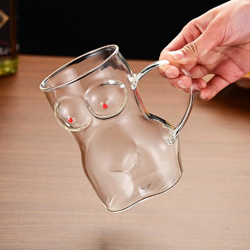 Glass Beer Mug Creative Women Body Shaped Beer Glasses Water Cup Sexy Beer Mug Cocktail Glass Pub Drinking Mugs Beer Cup