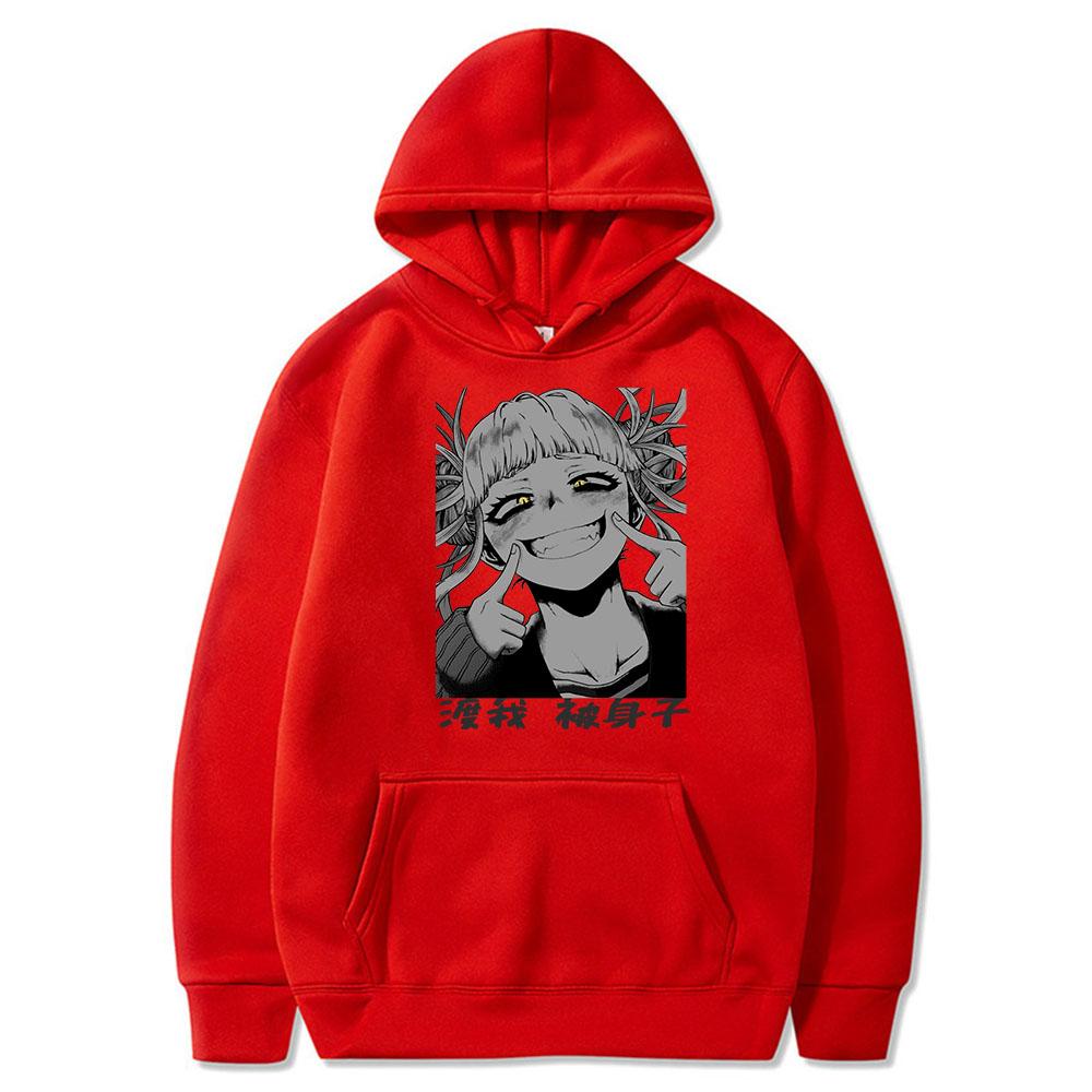 Japan Anime My Hero Academia Himiko Toga Graphic Printed Men Women Hoodies Boku No Hero Academia Streetwear Harajuku Sweatshirt