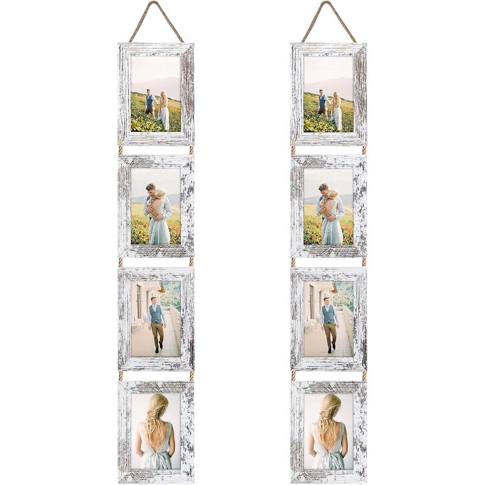 Linked Photo Holder Wall Art Picture Frame 6-Inch Vertical Photo Wall Family Portrait Frame  Home