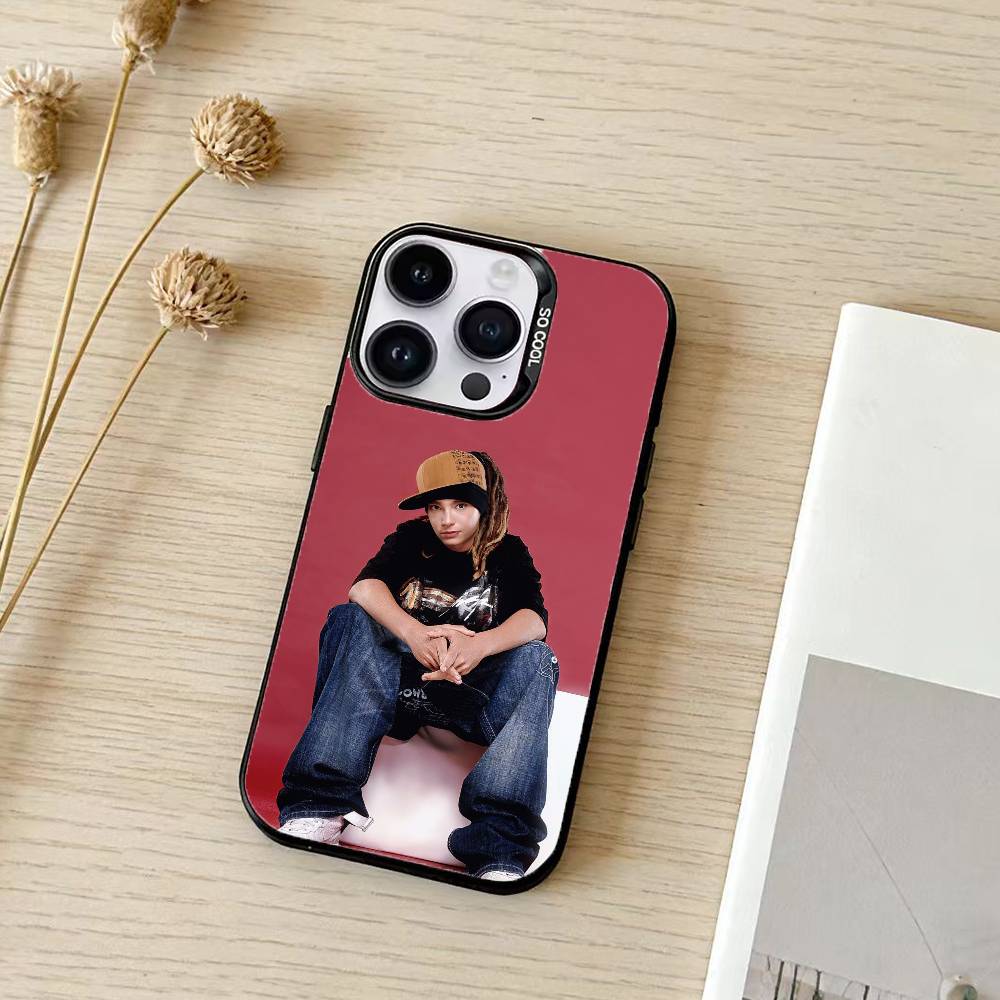 Bill Tom Kaulitz Tokio Hotel Phone Case For iPhone 17,16,15,14,13,12,11,Pro Max,Plus Candy Silver Cover
