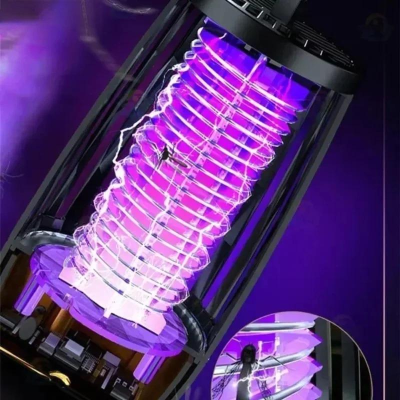 Lampada Uccidi Zanzare Portatile Ricaricabile USB Trappola Elettrica per Mosche Insetticida Zapper Luce Anti Zanzare Silenziosa per Esterno