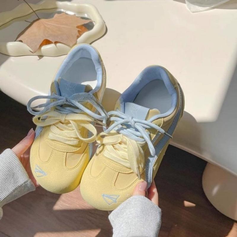 Studenten-Trendmode Sommer neu hässlich süß großer Kopf Brotschuhe vielseitige lässige flache Schuhe Damen