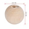 50pcs Natural 30mm Diameter Wooden Beads Ball Shaped Large Hole Wood Drawer Pulls Wood Cabinet Knobs For Crafts