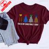 This Is My Christmas T Shirt Printed Festive Tree Xmas Party Gift Unisex Tee Top Funny Print Streetwear Round Neck Graphic Tees