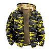 Herenjas met camouflageprint, casual lente- en herfsttrend, capuchonjas met rits
