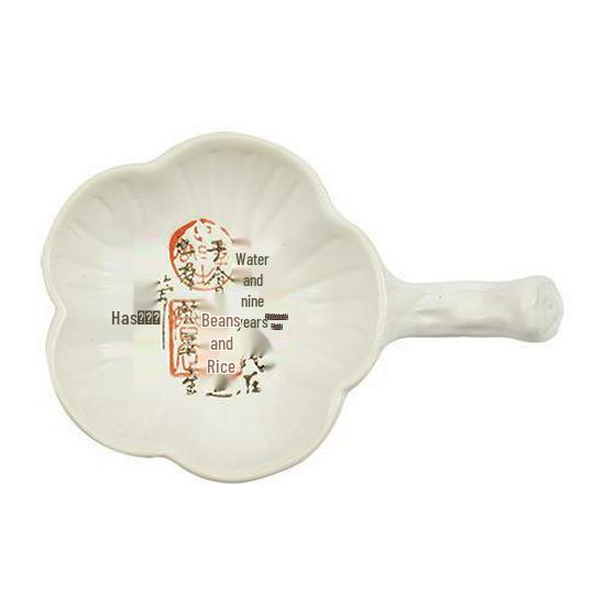 Ceramic Ink Dish with Pen Rest & Water Dish for Students - Multi-functional Tool for Chinese Painting, Calligraphy, and Brush Licking Ink Use.