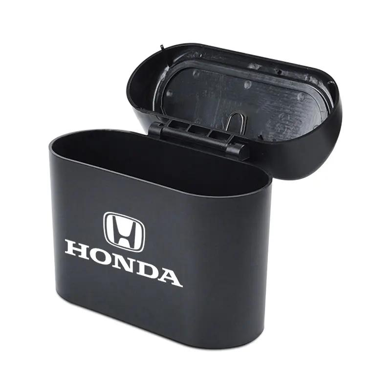 Car Hot 2025 Car Trash Can Storage Box Vehicle Multifunctional Garbage Dust Case For Honda Civic Fit Jazz Accord Passport Stepwg
