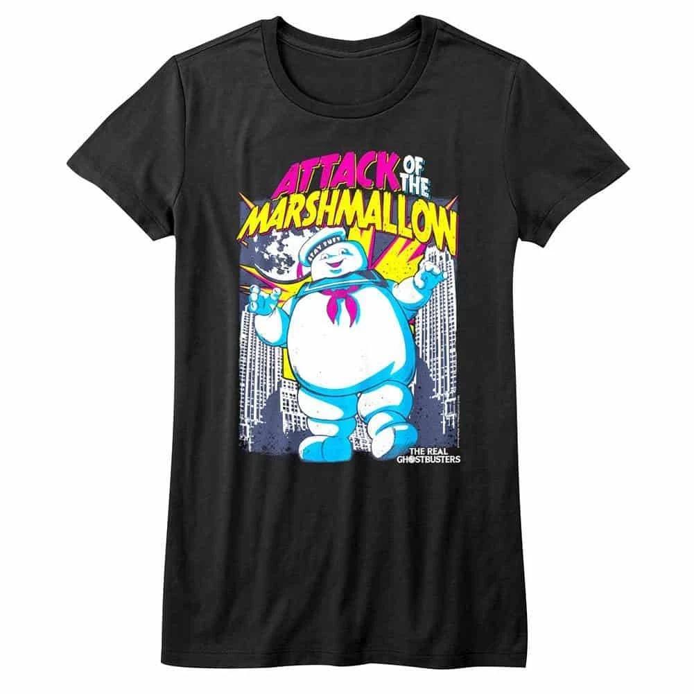 Ghostbusters Attack of the Marshmallow Man Women s T Shirt S