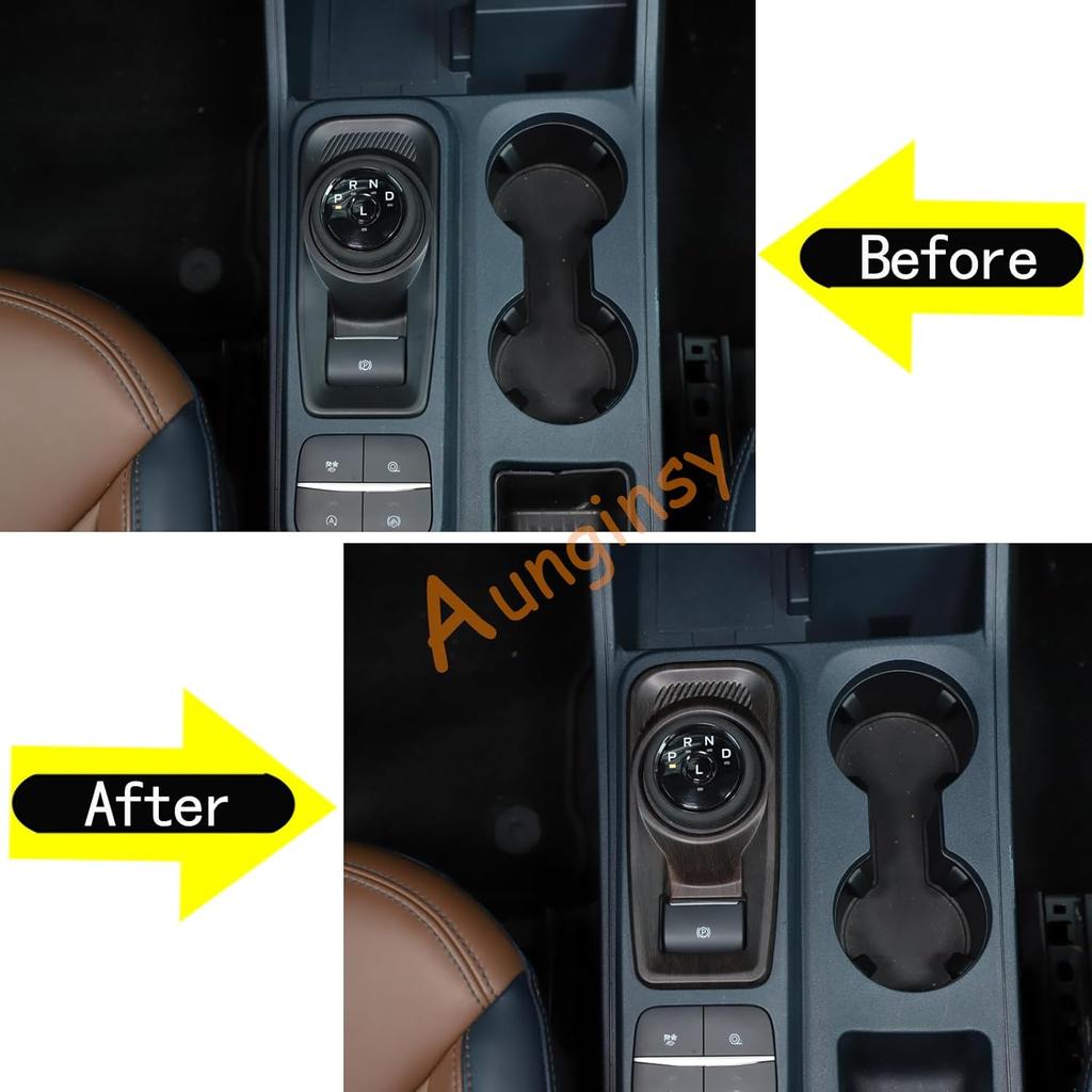Aunginsy Central Control Gear Shift Box Panel Cover Trim Compatible with Ford Maverick 2022-2025 Car Center Console Gear Shift Handbrake Panel