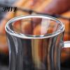 Glass Cup Double Wall Design Transparent Juice Coffee Mug for Restaurant Tea