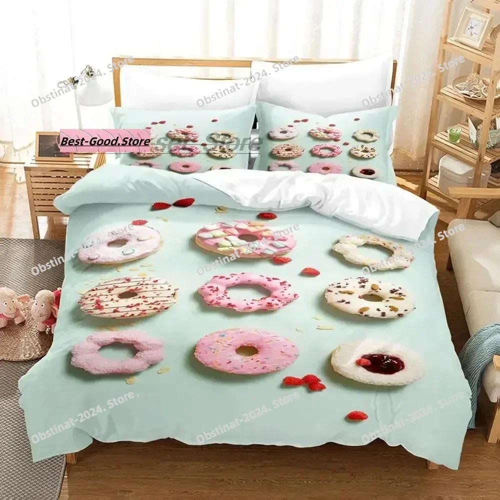 Mis Pastelitos Bedding Set Single Twin Full Queen King Size Bed Set Aldult Kid Bedroom Duvetcover Sets Anime bed sheet set