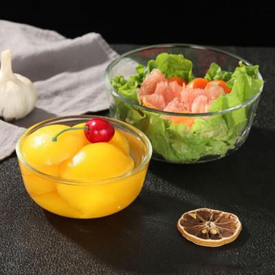 קערת ערבוב זכוכית מעובה קיבולת גדולה קערת סלט לסלט מרק אטריות עמידה בחום ובטוחה לשימוש במיקרוגל כלי מטבח למשפחה