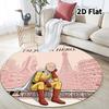 Onepunch Man Round Area Rug Carpet Rug For Living Room Bedroom Sofa Playroom Decor Nonslip Floor Mat