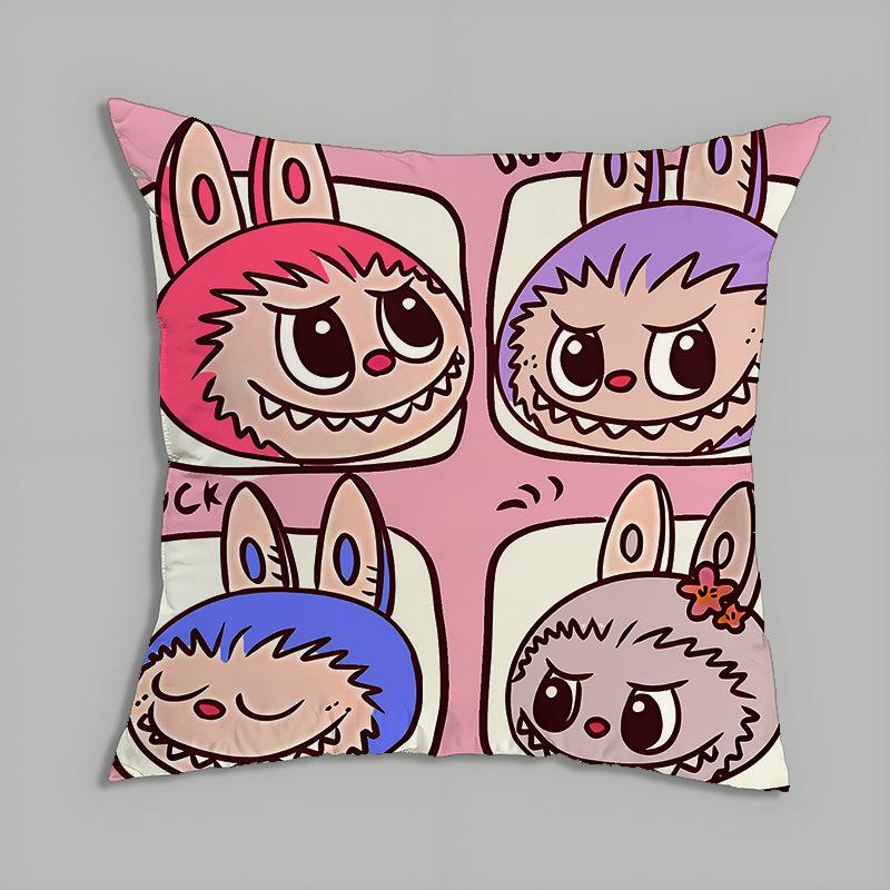 Peripheral Series Pillow Labubu Cartoon Doll Doll Pillow Cushion Cushion Gift Back Cushion