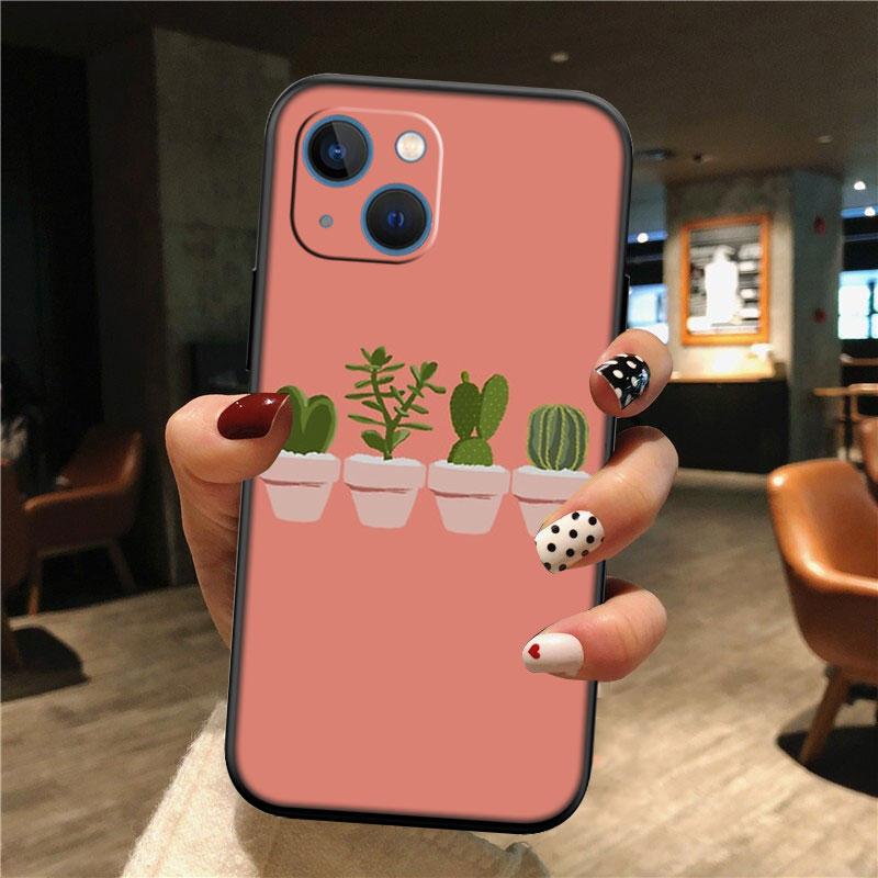 IK74 Watercolour Cacti Phone Case for Samsung Galaxy A11 A12 A13 A15 A52S A53 A55 A56 A70 A71 A72 A73 F06 F16 F56 S10 Plus S10e