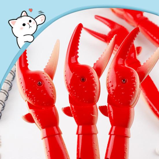 6 stk Krabbeklo Kulepenner Morsomme Hummerklo Penner med Svart Blekk for Skole Kontor Bursdagsfestrekvisitter