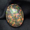 Lab-Created Opal Loose Gemstone Multicolor Oval Cut 11.55 ct Ethiopian October Birthday Birthstone