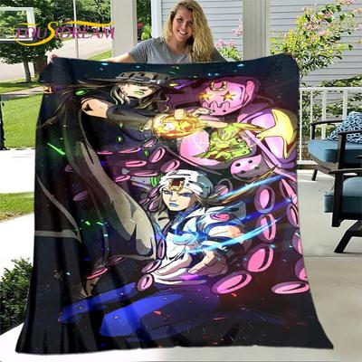 Jojo's Bizarre Adventure Anime pătură moale de pluș, pătură de flanel pătură pentru sufragerie dormitor pat canapea husă de picnic