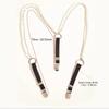 Fashion Elastic Pearl Suspenders Elegant Adjustable Adjustable Straps Back Versatile Suspenders Braces for Women