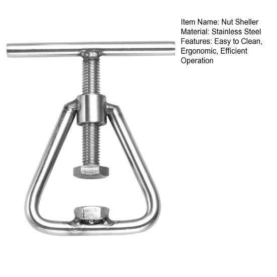 Nötkrossare Nöt Stål Multifunktionell Kastanjtång Valnötsöppnare Skalare Kompakt Rostfritt Stål Rostskyddad Lätt att Rengöra Kök