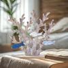 Mediterranean Gift for Home Decor Coral Statue for Fireplace Office Cabinet
