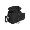 adidas Logo Drawstring Closure Polyester Fabric Tote Shoulder Bag Women Bags Black IK4776
