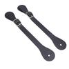 Paar Sporenriemen aus Synthetikleder Verstellbare Länge 22cm lang Western Cowboy Sporenhalter für