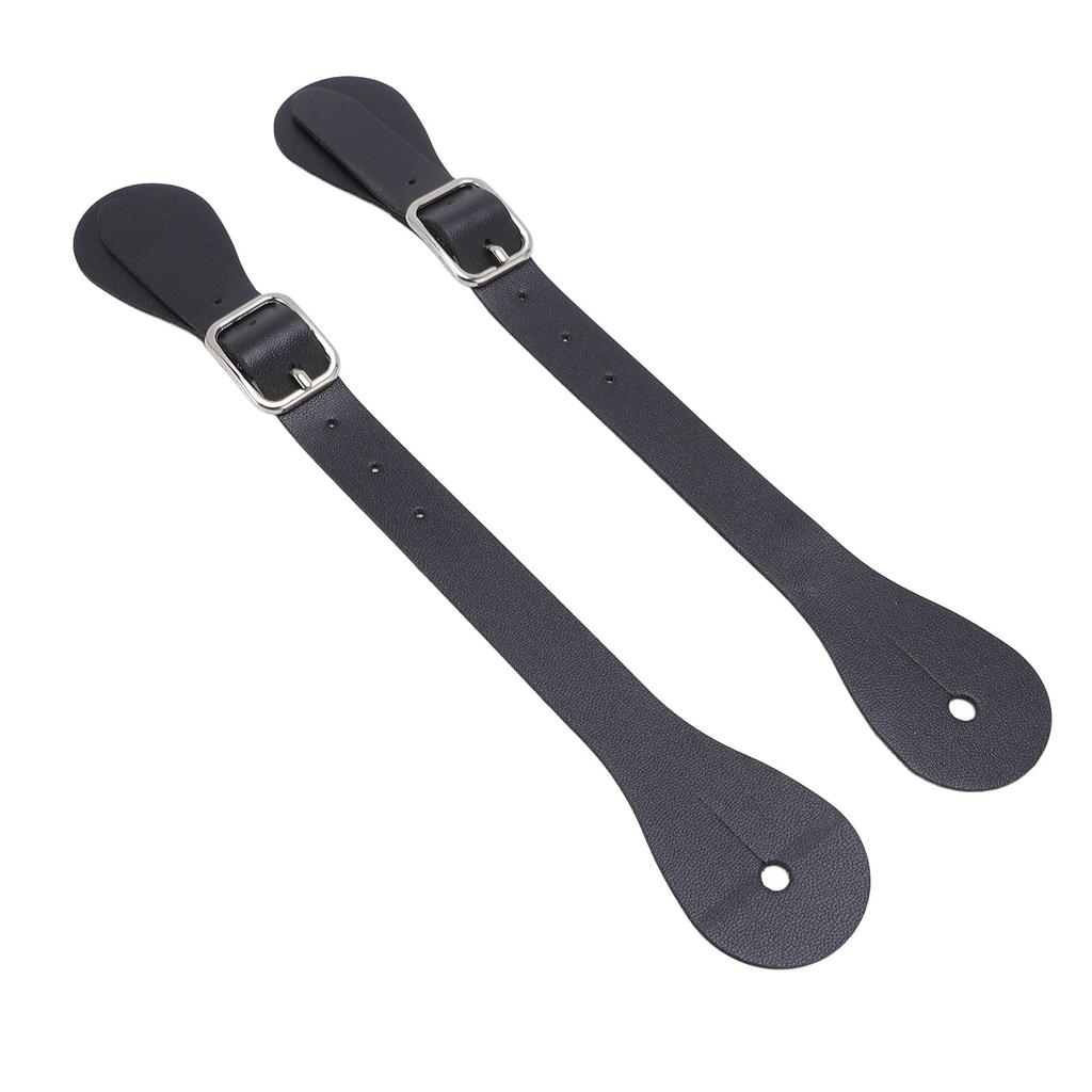 Paar Sporenriemen aus Synthetikleder Verstellbare Länge 22cm lang Western Cowboy Sporenhalter für