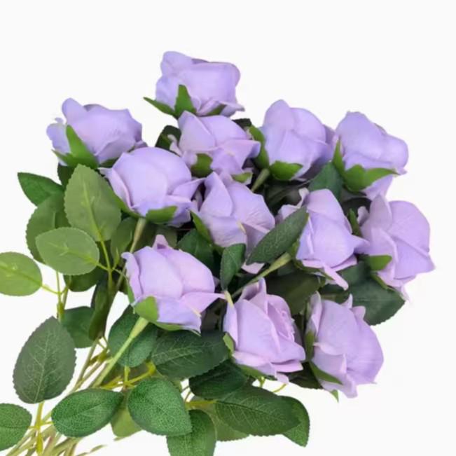 Rose di Seta Bianca Fiori Artificiali per San Valentino, Festival Qixi e Decorazioni per Matrimoni