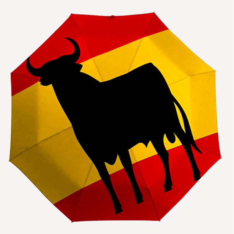 1PC bull flag Umbrella-8-Rib Reinforced, Automatic Open, Lightweight & Durable, Cute Fashion Accessory for Outdoor-T198