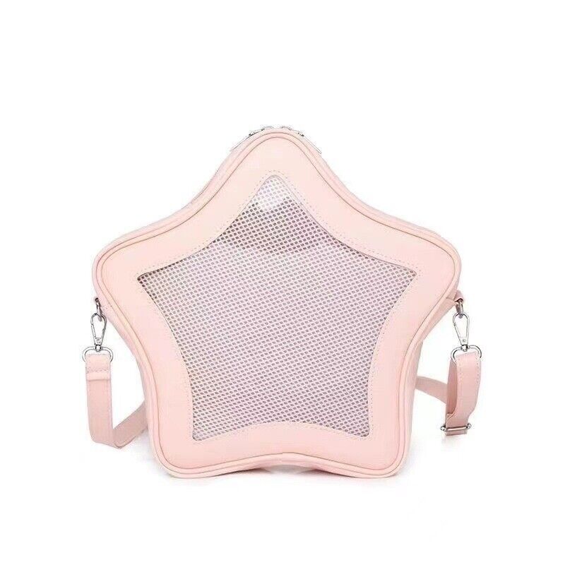 

Original Cute Kawaii Ita Bag Anime Five Pointed Star Two-Dimensional Crossbody Bag Street Fashion Women Mini Shoulder Bag розовый