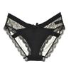 Women's Sexy Panties Lace See Through Underwear Low Rise Thin Mesh Sheer Underpants Breathable Bikini Briefs